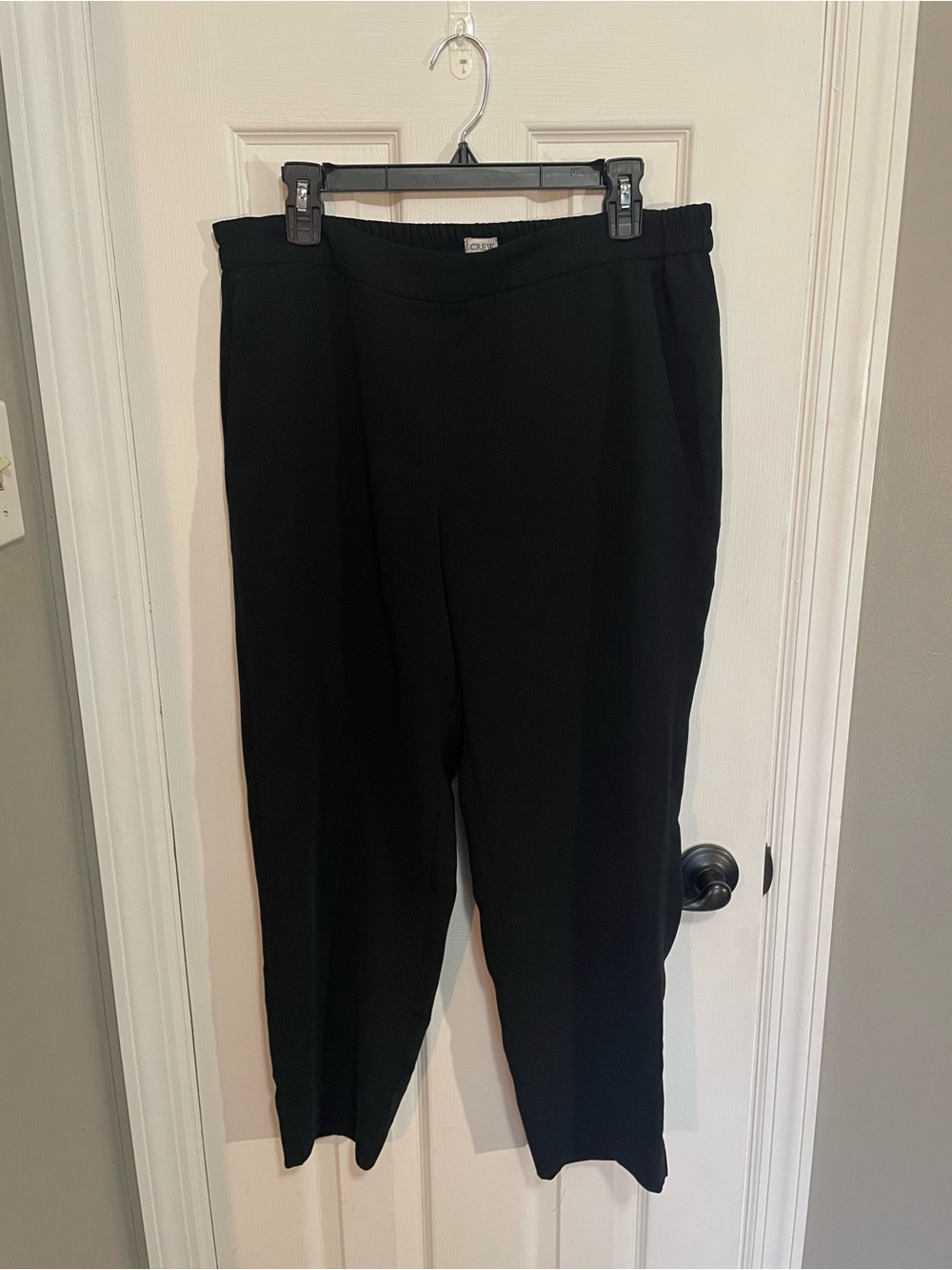 J. Crew Black Women's Elastic-Waist Trousers